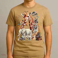 Zoo Animals Wildlife Birthday Party Animal Safari Jungle T-Shirt thumb 3