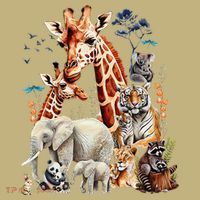 Zoo Animals Wildlife Birthday Party Animal Safari Jungle T-Shirt thumb 7
