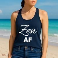 Zen Af Yoga Spiritual Meditation Women's Tank Top thumb 2