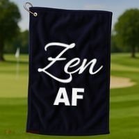 Zen Af Yoga Spiritual Meditation Golf Towel thumb 1