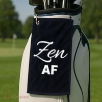 Zen Af Yoga Spiritual Meditation Golf Towel thumb 2