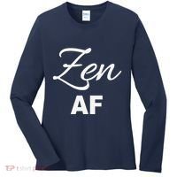 Zen Af Yoga Spiritual Meditation Women's Long Sleeve Shirt thumb 0