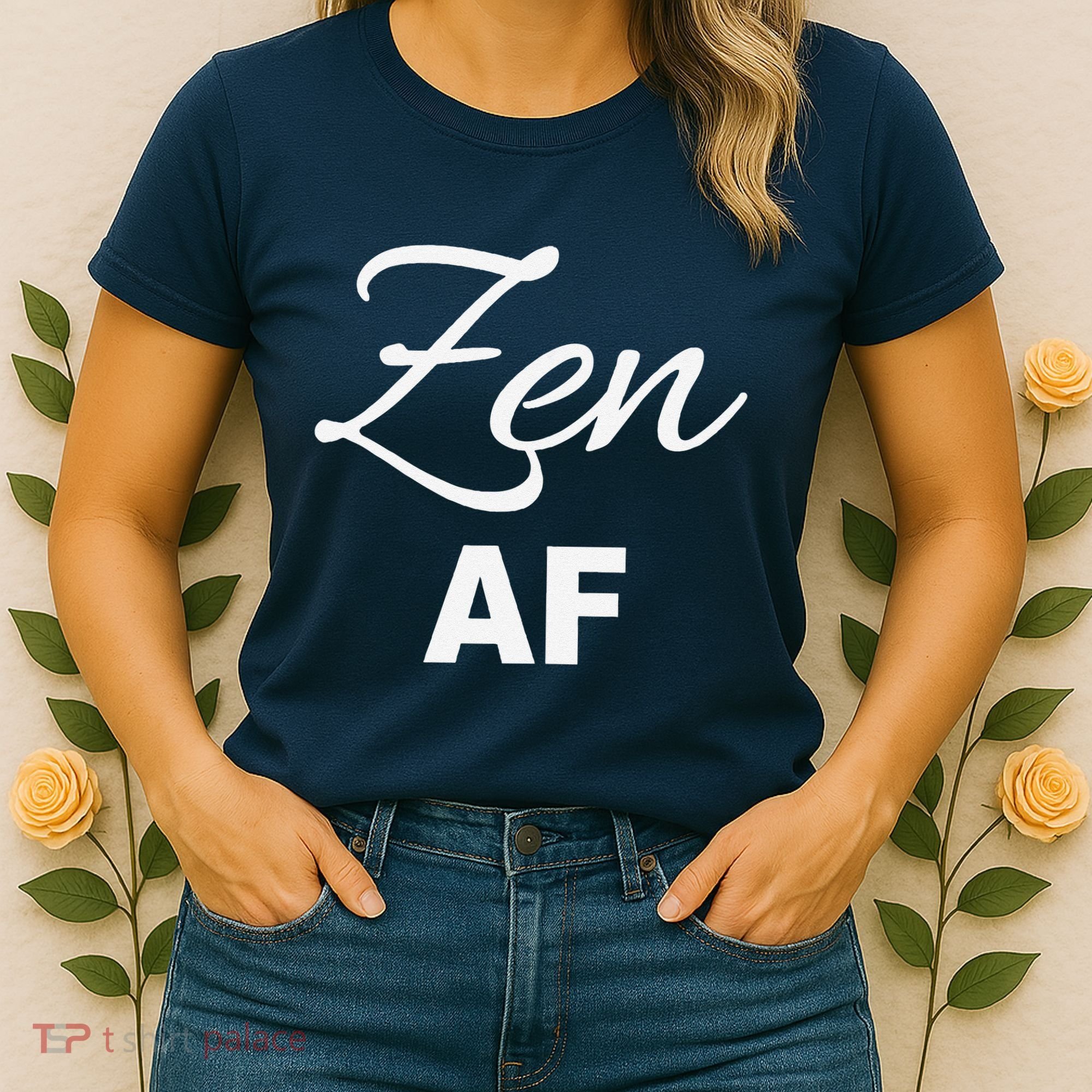 Zen Af Yoga Spiritual Meditation Women's T-Shirt