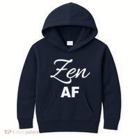 Zen Af Yoga Spiritual Meditation Kids Hoodie thumb 0