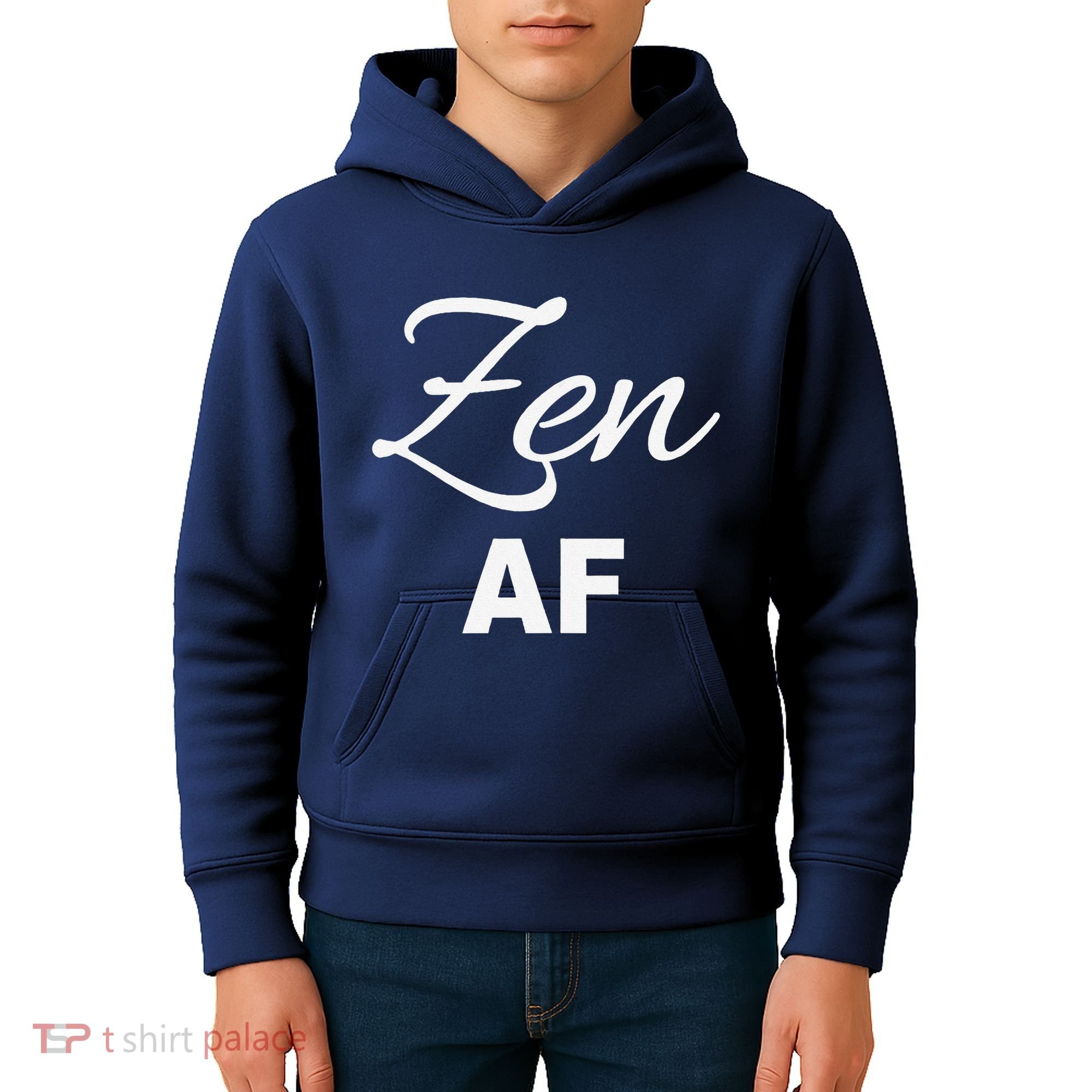 Zen Af Yoga Spiritual Meditation Kids Hoodie