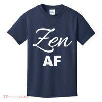 Zen Af Yoga Spiritual Meditation Kids T-Shirt thumb 0