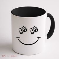 Zen Buddha Buddhist OM AUM Smiley Coffee Mug thumb 1