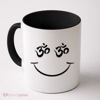 Zen Buddha Buddhist OM AUM Smiley Coffee Mug thumb 0
