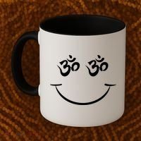 Zen Buddha Buddhist OM AUM Smiley Coffee Mug thumb 2