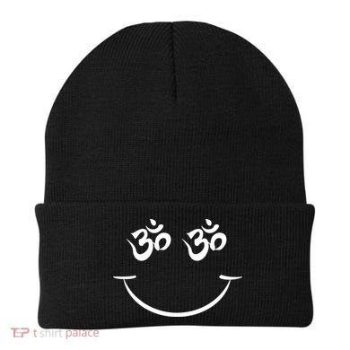 Zen Buddha Buddhist OM AUM Smiley Beanie