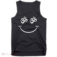 Zen Buddha Buddhist OM AUM Smiley Tank Top thumb 0