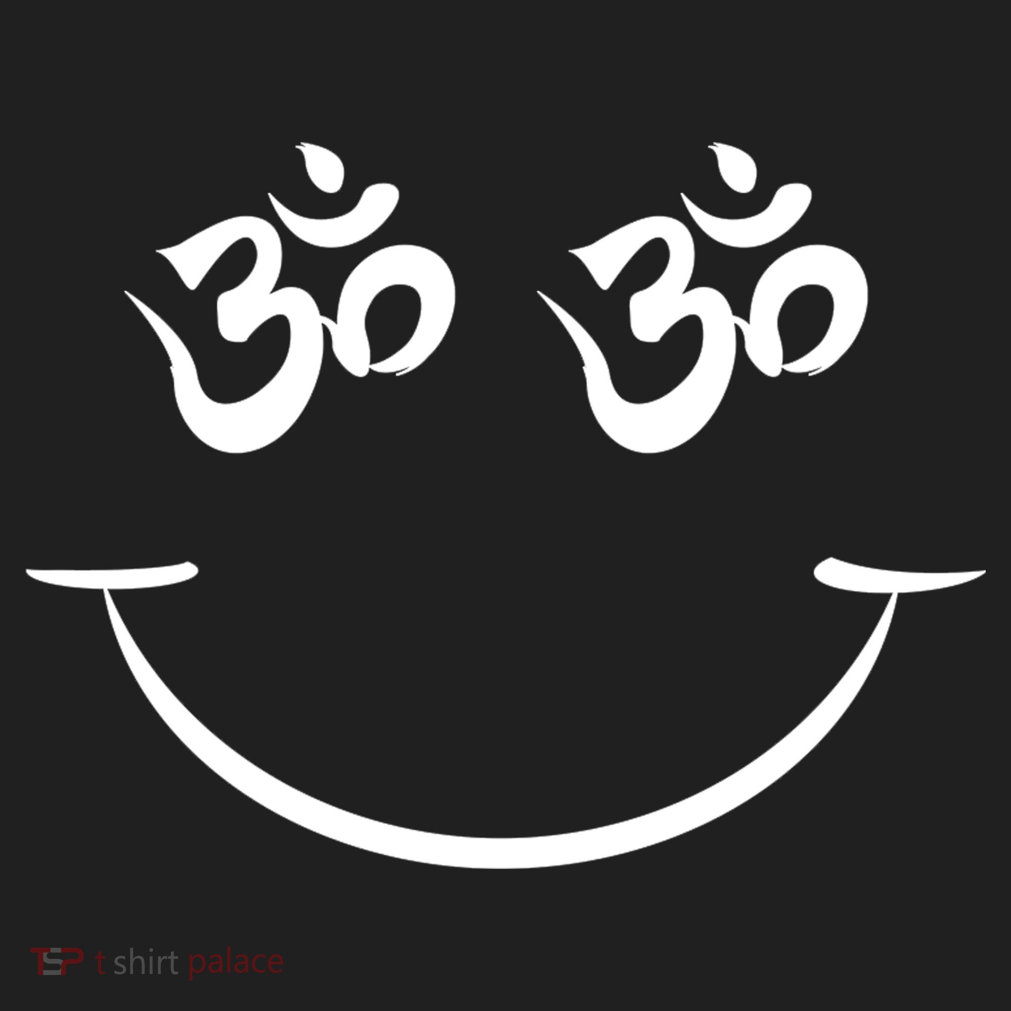 Zen Buddha Buddhist OM AUM Smiley Golf Towel