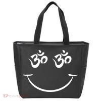 Zen Buddha Buddhist OM AUM Smiley Tote Bag thumb 0