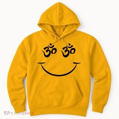 Zen Buddha Buddhist OM AUM Smiley Hoodie