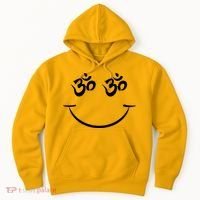 Zen Buddha Buddhist OM AUM Smiley Hoodie thumb 0