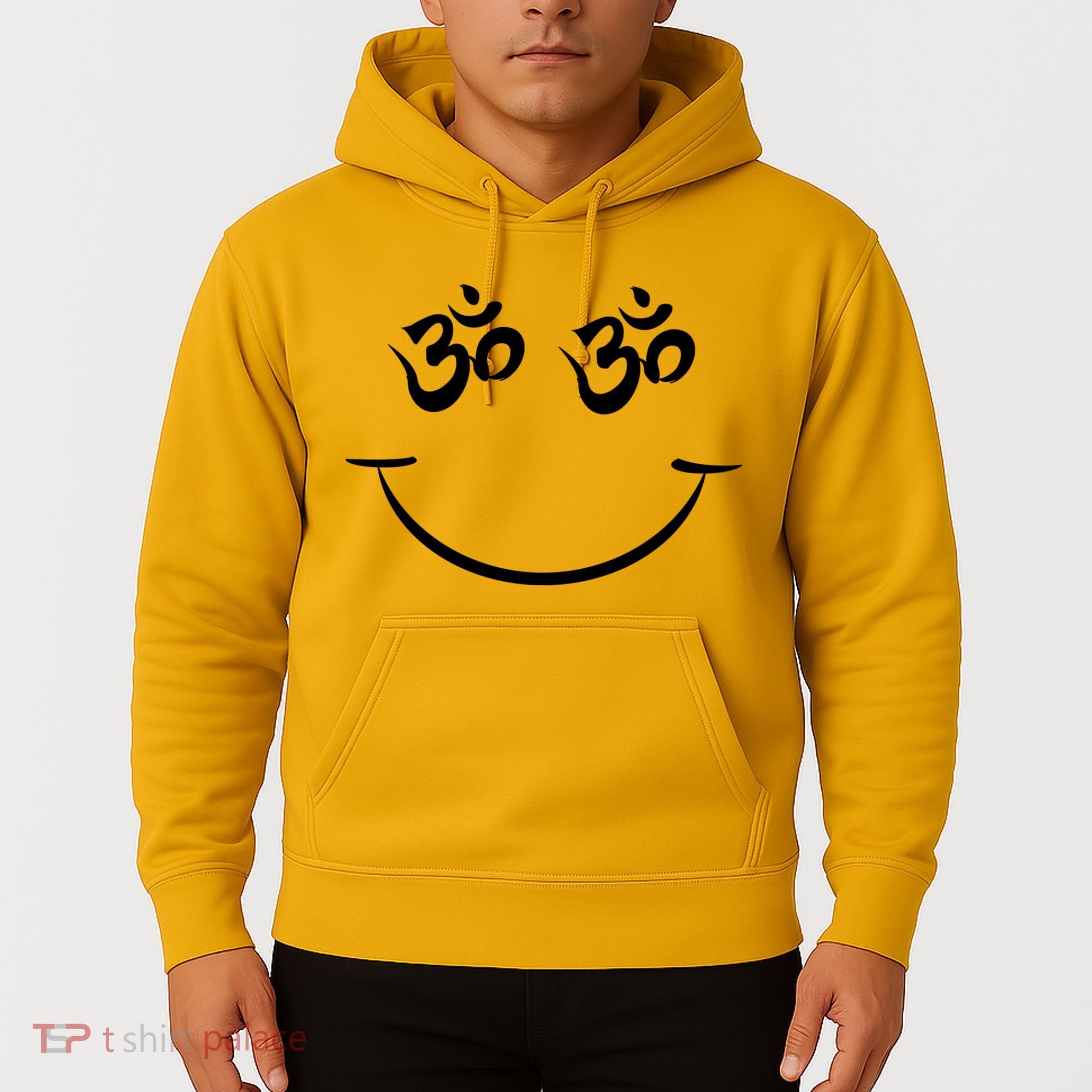 Zen Buddha Buddhist OM AUM Smiley Hoodie