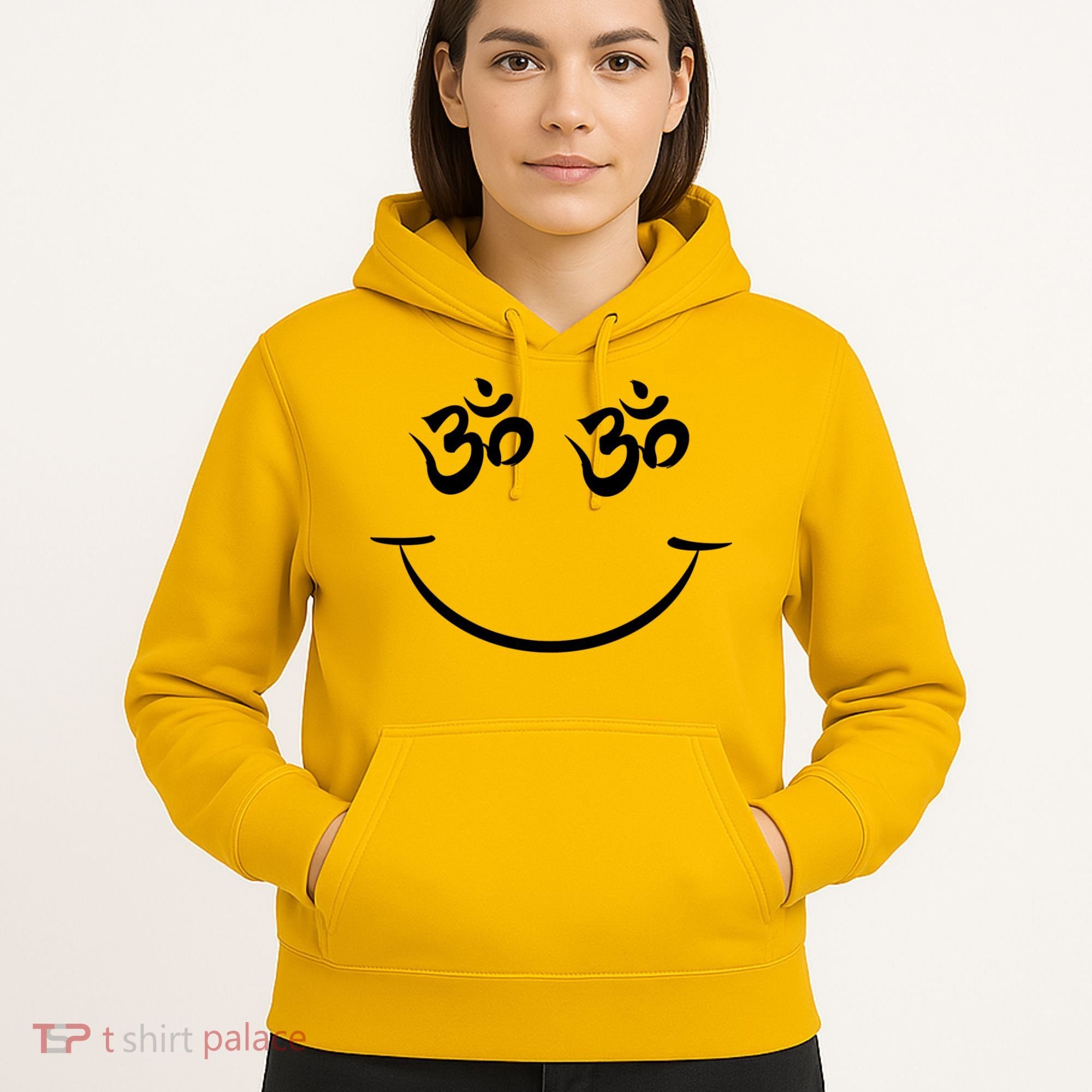 Zen Buddha Buddhist OM AUM Smiley Hoodie