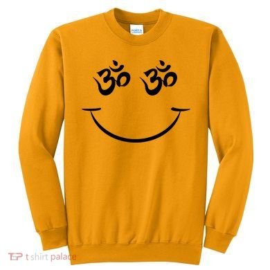 Zen Buddha Buddhist OM AUM Smiley Sweatshirt