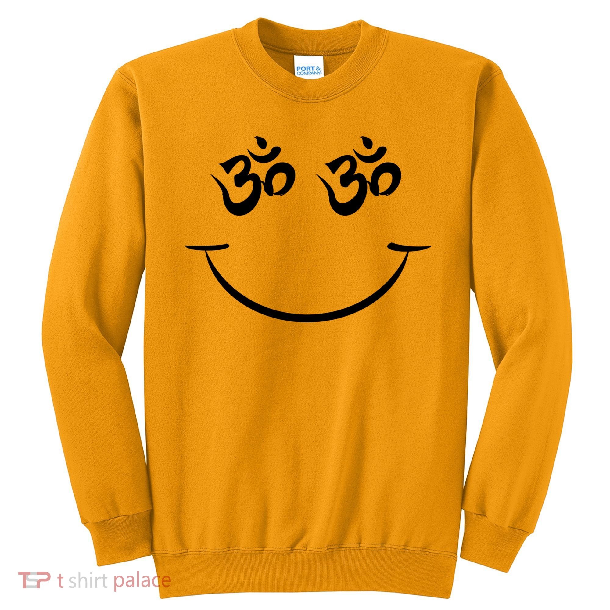 Zen Buddha Buddhist OM AUM Smiley Sweatshirt