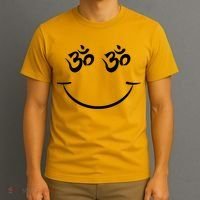 Zen Buddha Buddhist OM AUM Smiley T-Shirt thumb 3