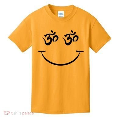 Zen Buddha Buddhist OM AUM Smiley Kids T-Shirt