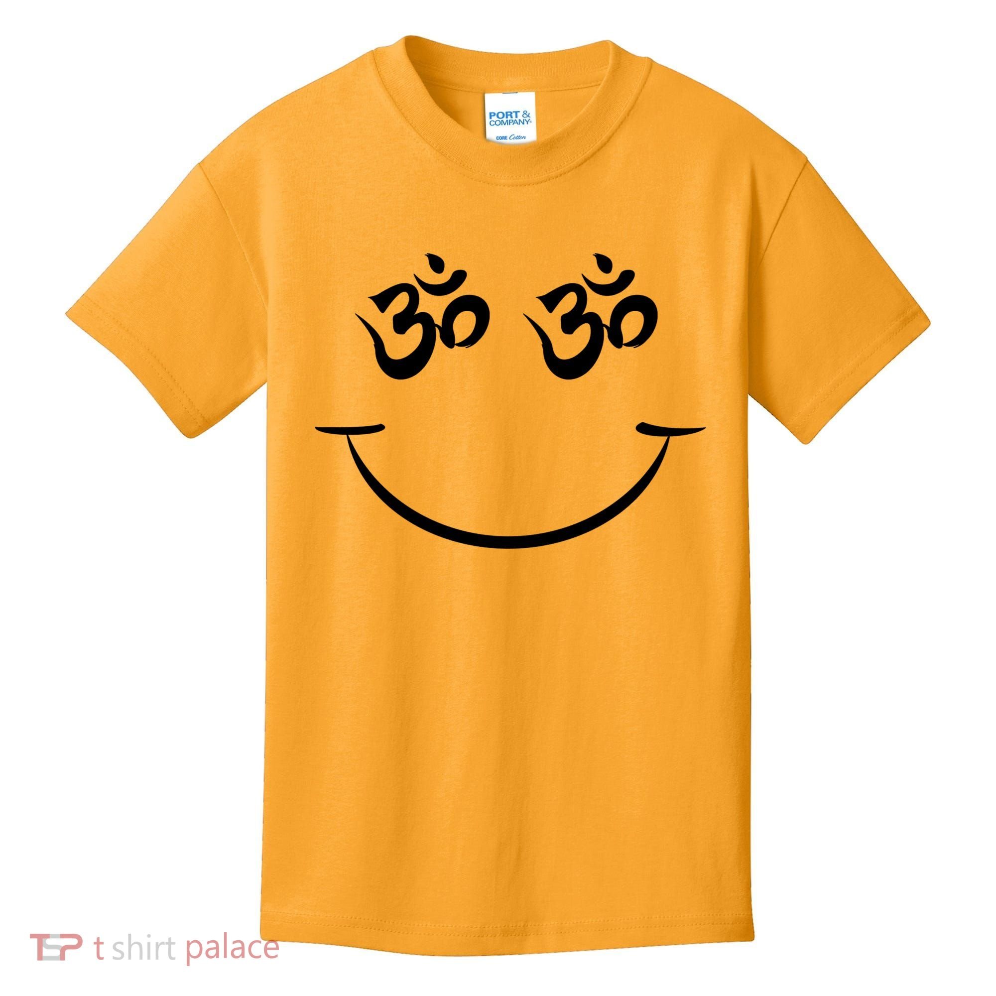 Zen Buddha Buddhist OM AUM Smiley Kids T-Shirt