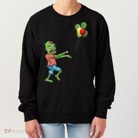 Zombie Birthday Balloon Funny Women's Sweatshirt thumb 0