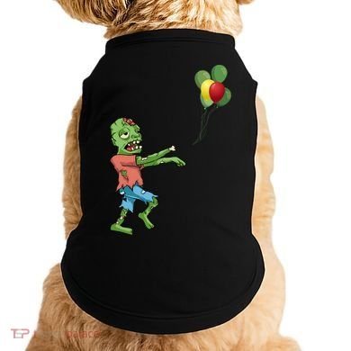 Zombie Birthday Balloon Funny Doggie Tank