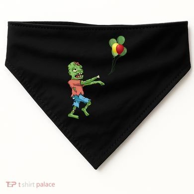 Zombie Birthday Balloon Funny USA-Made Doggie Bandana