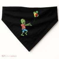 Zombie Birthday Balloon Funny USA-Made Doggie Bandana thumb 0