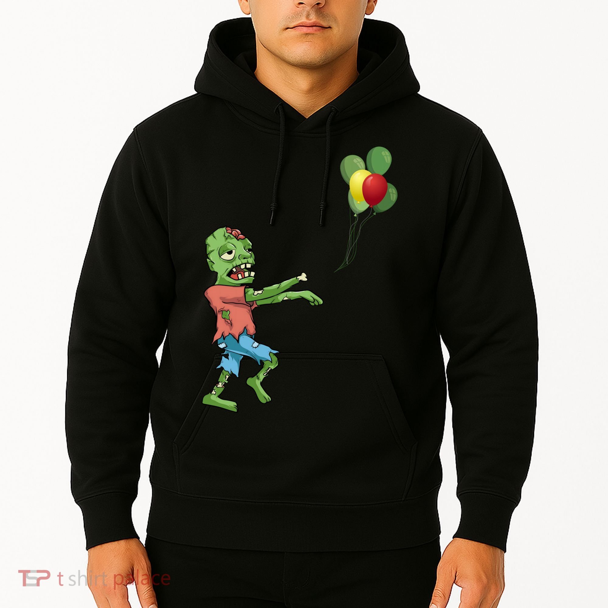 Zombie Birthday Balloon Funny Hoodie