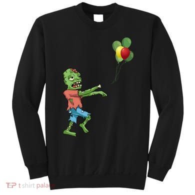 Zombie Birthday Balloon Funny Sweatshirt