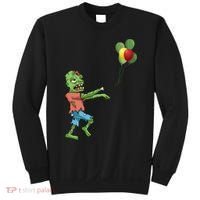 Zombie Birthday Balloon Funny Sweatshirt thumb 0
