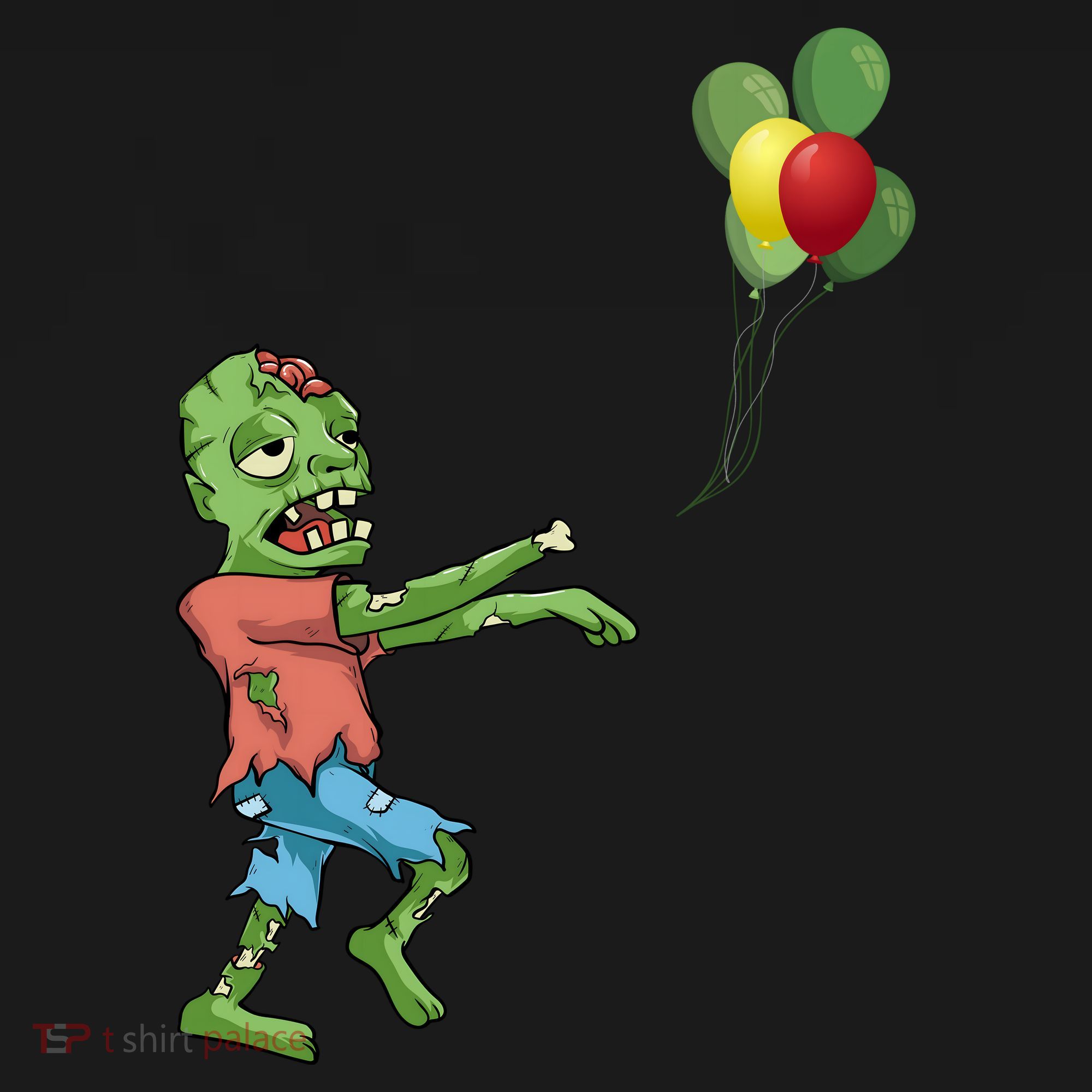 Zombie Birthday Balloon Funny Sweatshirt
