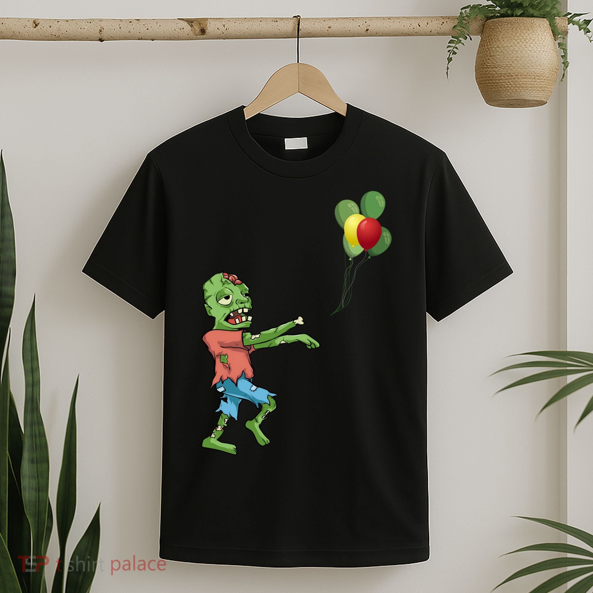 Zombie Birthday Balloon Funny T-Shirt