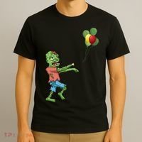 Zombie Birthday Balloon Funny T-Shirt thumb 3