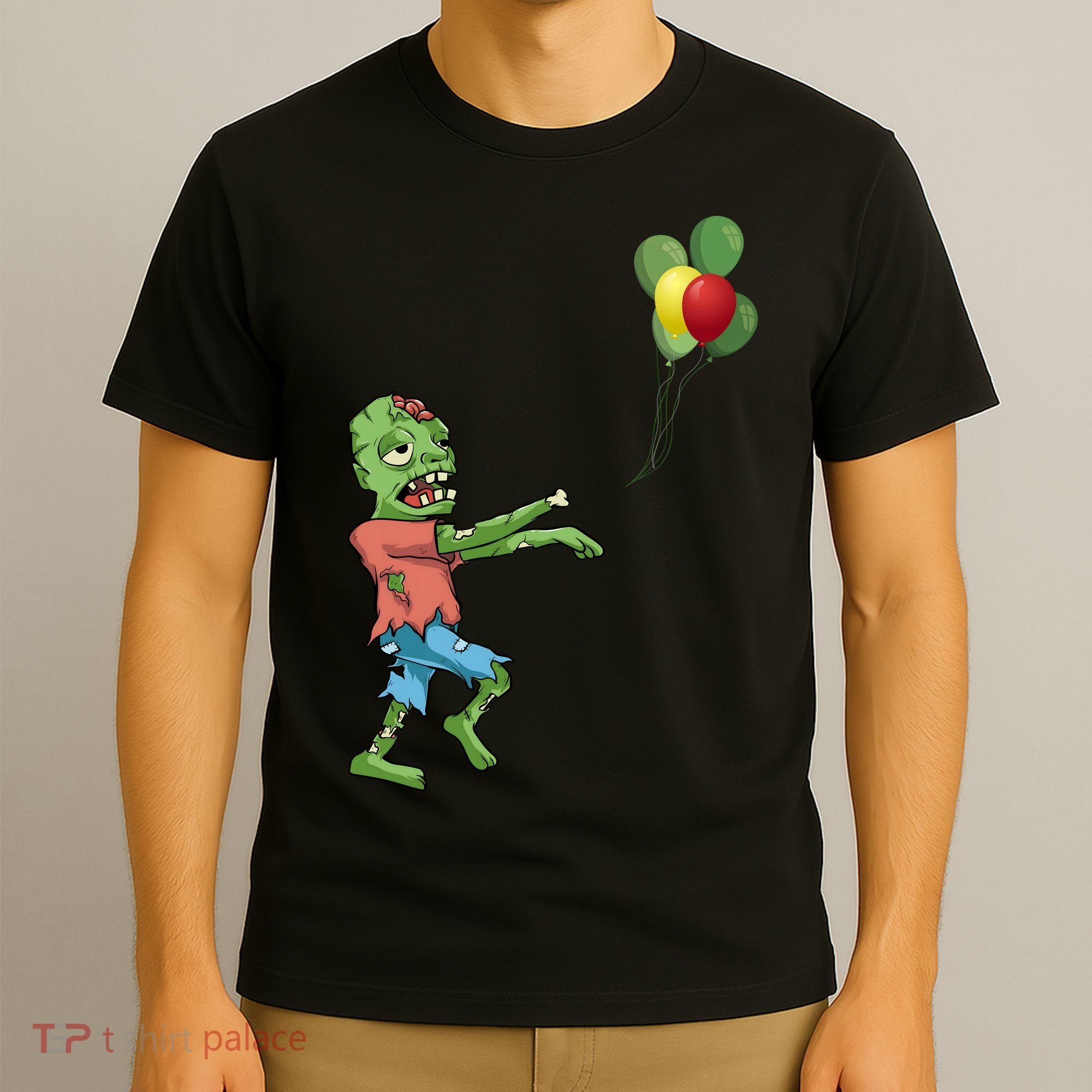 Zombie Birthday Balloon Funny T-Shirt