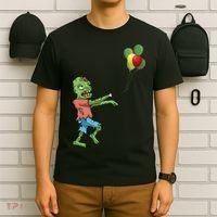 Zombie Birthday Balloon Funny T-Shirt thumb 6