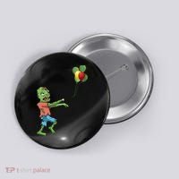 Zombie Birthday Balloon Funny Button thumb 0
