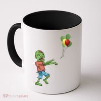 Zombie Birthday Balloon Funny Coffee Mug thumb 0