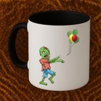 Zombie Birthday Balloon Funny Coffee Mug thumb 2
