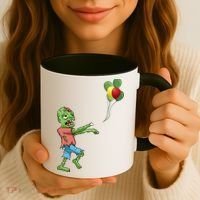 Zombie Birthday Balloon Funny Coffee Mug thumb 3