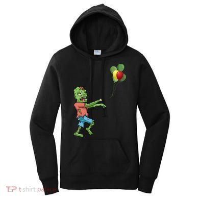 Zombie Birthday Balloon Funny Women's Hoodie