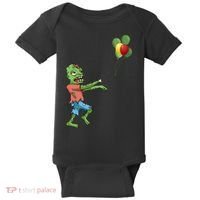 Zombie Birthday Balloon Funny Baby Bodysuit thumb 0
