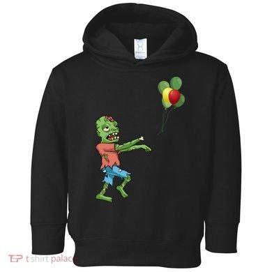 Zombie Birthday Balloon Funny Toddler Hoodie