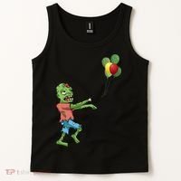 Zombie Birthday Balloon Funny Tank Top thumb 2