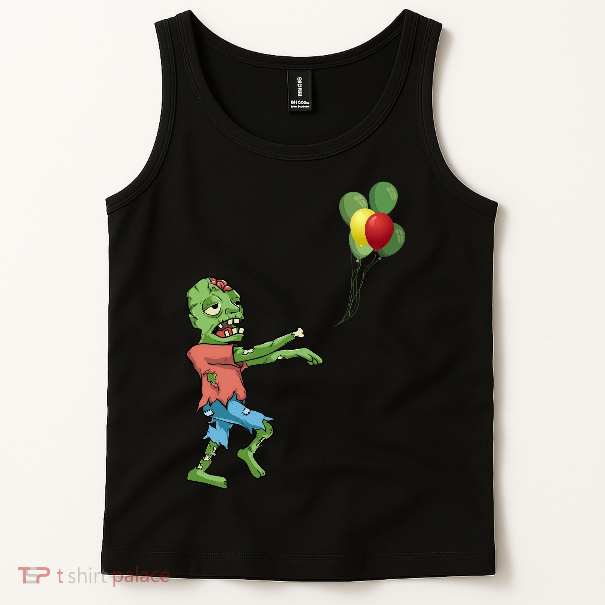Zombie Birthday Balloon Funny Tank Top