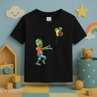 Zombie Birthday Balloon Funny Toddler T-Shirt thumb 3