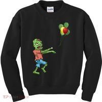 Zombie Birthday Balloon Funny Kids Sweatshirt thumb 0