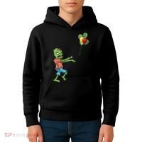 Zombie Birthday Balloon Funny Kids Hoodie thumb 4